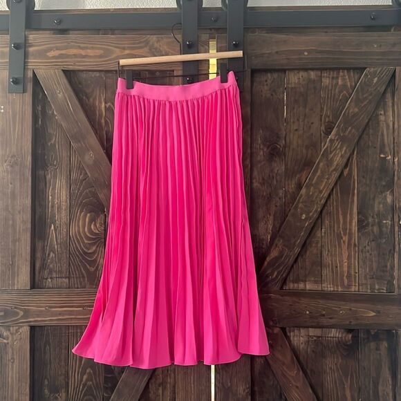 GRACE KARIN NWT High Elastic Waist A-Line Midi Pleated Chiffon Skirt - Picture 4 of 11